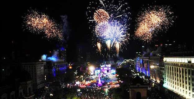 Fireworks Plaza de Mayo