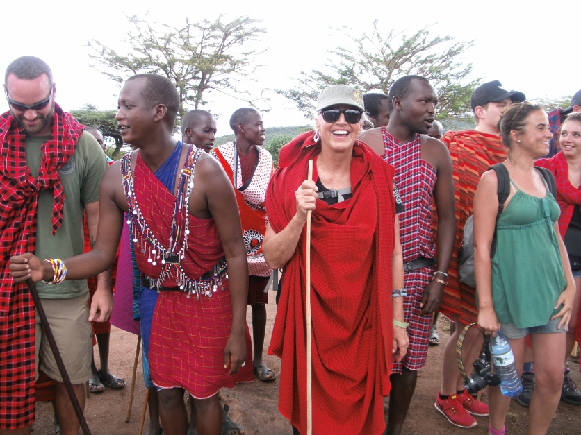 With Maasai